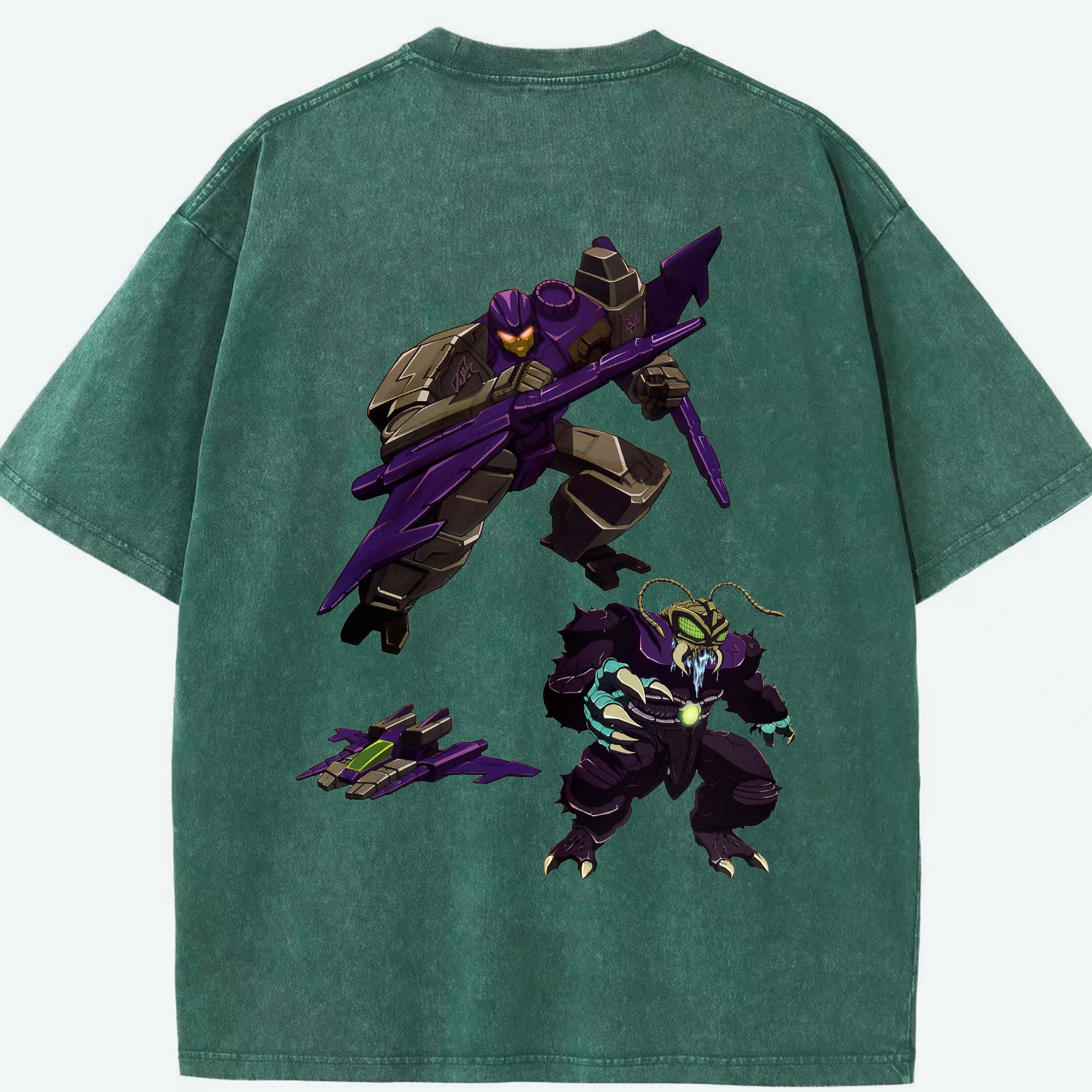 （画像用）  綿100% ヴィンテージ風 半袖Tシャツ（背面プリント）